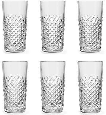 Libbey - Carats - Longdrinkglas, Cocktailglas, Cooler - 420 ml - 6er Set - Spülmaschinenfest