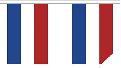 Banderines Holanda Holanda – 9 metros – Poliéster – 30 banderas por 9 m de longitud – FlagSuperstore©