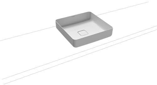Kaldewei Waschtisch-Schale eckig Miena 3184 (ohne Überlauf) inkl. Perl-Effekt 40 x 40 cm alpinweiß