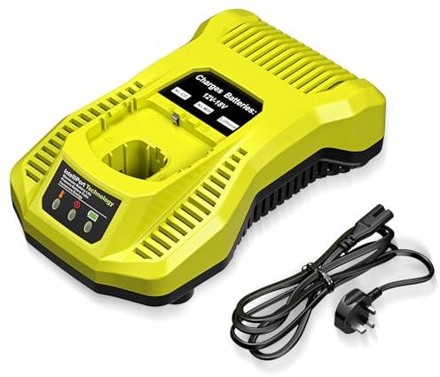 P117 Replacement Charger Compatible with RYOBI 12V-18V Li-ion & Ni-cad Ni-Mh Battery P100 P102 P103 P105 P107 P108 1400670 P117 P118 Charger