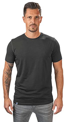 ALPIN LOACKER Merino Shirt Herren Kurzarm I Antischweißshirt I Merinowolle Tshirt I Thermooberteil atmungsaktiv, Grau S