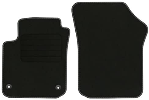 Veloursfussmatten Automatten Velourmatten für VW Up ab Bj. 2011 Mit Absatzschoner Passform Neu Basic VORNE ovale Befestigungen