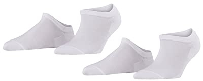 FALKE Damen Active Breeze 2-Pack Sneakersocken atmungsaktives nachhaltiges Lyocell kühlend frisches Fußklima verstärkt glatt fein dünn elegant einfarbig Multipack 2 Paar