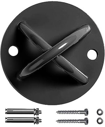 RHINOSPORT Suspension Trainer Wall/Ceiling Mount Anchor Bracket for Suspension Straps, Gymnastic Rings, Olympic Rings, Yoga Swing & Hammock, Battle Ropes