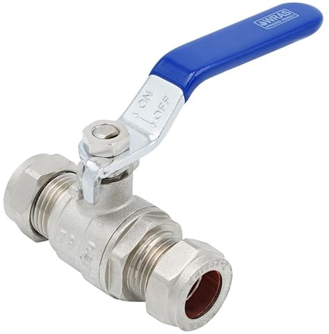 Underfloor Heating Express 15mm Lever Ball Valve C*C Full Bore (WRAS Approved) - ZL-4190-15/15 - Grey - Brass Body - Polytetrafluoroethylene Material