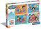 Clementoni - 21520 - Supercolor Puzzle 4 In 1 - Dc Superfriends - Puzzle 12,16,20,24 Teile Ab 3 Jahren, Buntes Kinderpuzzle Mit Besonderer Leuchtkraft, Geschicklichkeitsspiel Für Kinder