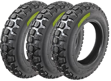3 Reifen 3,50 – 10 tiefe, schlauchlose Reifen für Piaggio Vespa PX 125 150 200 Primavera