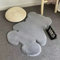 Teppich in Bärenform, Weicher, Zotteliger Teppich für das Kinderzimmer, Süßer, Weicher, Flauschiger Kunstfellteppich, Flauschiger, Zotteliger Teppich, Niedliche Baby-Spielmatte, Niedliche,(Grau)