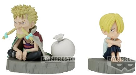 Banpresto Sanji & Zeff One Piece - World Collectable Log Stories, 6 cm, Mehrfarbig, BP88900P