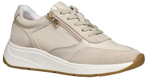 Geox D Cristael E, Zapatillas Mujer, Color Pardo, 38 EU