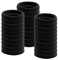 DDUP 30 Pcs Hair Bands for Women Girls, Large Soft Cotton Hair Bobbles Strong Elastic Hair Ties No Metal Ponytail Holder for Thick and Curly Hair(Black Colour)