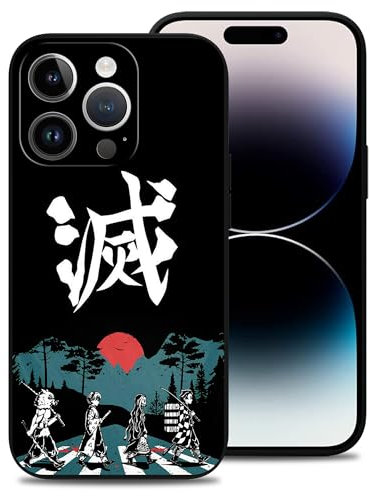 Vauiwiaie Anime Phone Case Design for iPhone 14 Pro Max Japanese Anime Phone Case Full Body Protective Anti-Scratch Shockproof Soft TPU Case Phone Cover for iPhone 14 Pro Max 6.7 inch
