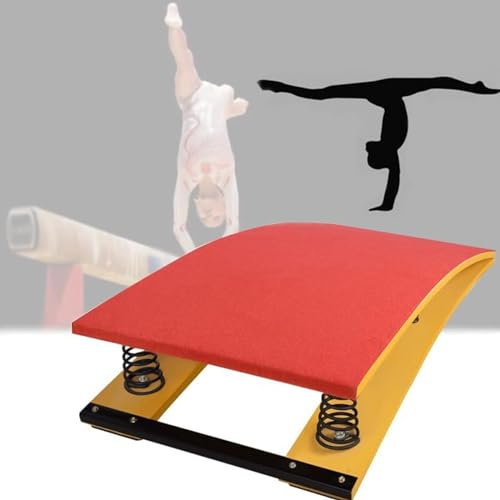 Gebogenes Sprungbrett, großes Kinder-Junior-Gymnastik-Sprungbrett, großes Kinder-Junior-Gymnastik-Sprungbrett für Sprungbrett, Heim-Sprung-Mini-Trampolin, für Schule, Heim-Fitnessstudio, Bar, Kel