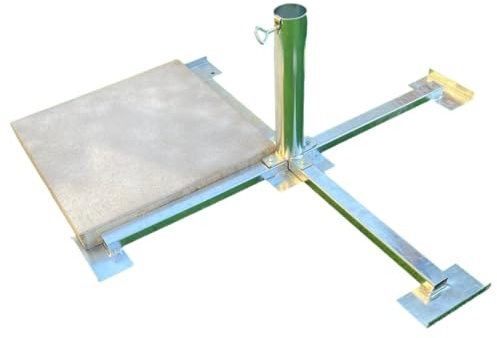 Duo - Masterholder holly GARTENSCHIRM PLATTENSTÄNDER FÜR STÖCKE BIS 60 mm ø 50x50er Platten Made Baden WÜRTTEMBERG