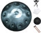 D-Moll Handpan Drum mit Tasche, Schlägel & Ständer - 10 Noten Steel Drum Percussion für Yoga/Meditation/Zen Bildung - Staubfreies Tuch enthalten