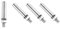PATIKIL Tornillos de Expansión M10 x 80mm 4 Piezas Acero Inoxidable 304 para Anclaje de Manga en Pared de Hormigón Ladrillo Tablaroca Aire Acondicionado Plateado