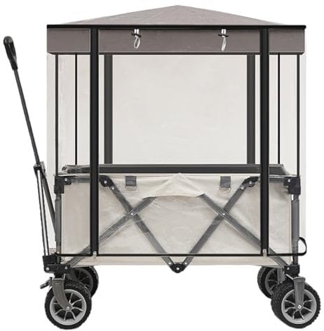 Bollerwagen Regenschutz Transparent Regenverdeck Für Gartencamping Und Picknicks Campingwagen Regenschutz Bollerwagen Multifunktional Tragbar Faltbar Regenverdeck