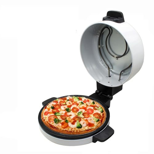 Horno De Pizza Eléctrico, Hornos De Pizza De Encimera De 12 Pulgadas, Cocción Rápida Y Eficiente, Horno De Pizza Eléctrico Portátil, Para Fiestas En Interiores O Exteriores, Deliciosa Pizza Casera