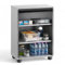 Briconess.com Armadio modulare per Garage in PVC con serranda Scorrevole Verticale Adatto Anche per Esterni 62,5x35x120h 3 Ripiani