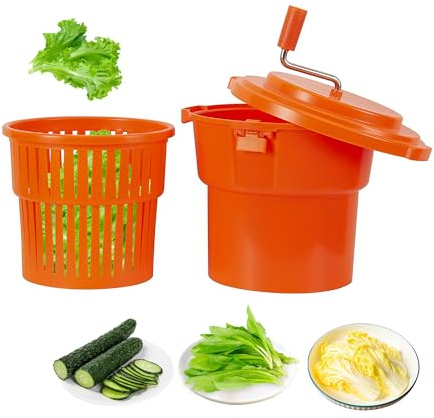 Hakka Commercial Salad Spinner 20L/5 Gal Lettuce Spinner Large Salad Spinner Vegetable Dryer