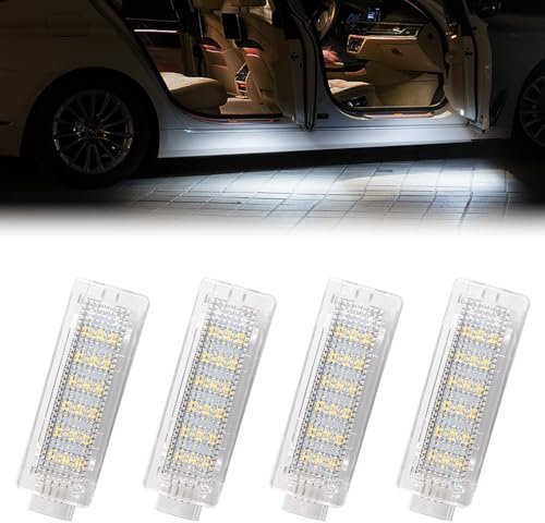 OZ-LAMPE LED Einstiegsbeleuchtung für BMW F20 F21 F22 F23 F45 F46 F87 F30 F31 F34 F35 F80 F32 F33 F36 F82 F83 F07 F10 F11 F18 F01 X1 E84 F48 X3 F25 X4 F26, Türleuchte mit Canbus, 4 Stück