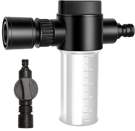 Sprinkler Sprühflasche für Schlauch, 100 ml Hochdruckreinigeschaum | verstellbarer Sprinkler, Präzisionswaiter für den Garten mit Skala für den Außenterrassenrasen