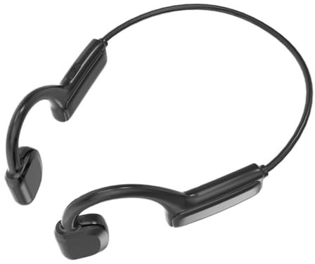 HOMSFOU Auriculares Inalámbricos Conducción Ósea para Deportes Cómodos Cancelación De Ruido