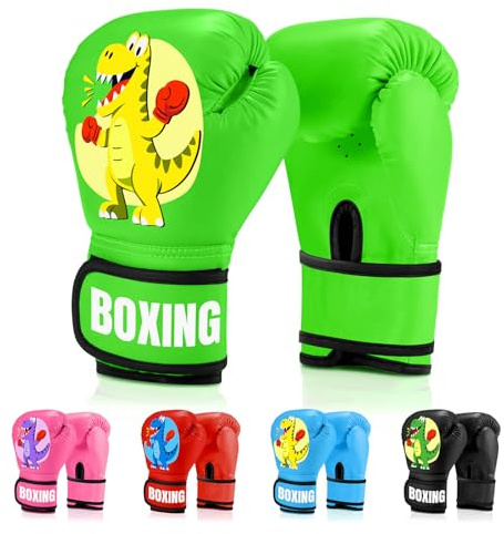 Kids Boxing Gloves for Boys & Girls, Youth Boxing Training Gloves for Kids Age 3 to 9 Years, 4OZ Training Sparring Glves for Punching Bag Kickboxing Muay Thai MMA Training