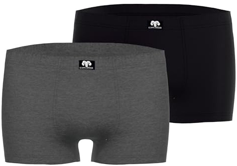 Ceceba Herren Boxershorts, 2er Pack - Konvex, Unterwäsche, Logo, einfarbig