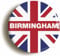 Birmingham Union Jack Fridge Magnet (Circular 2inch / 50mm Diameter)