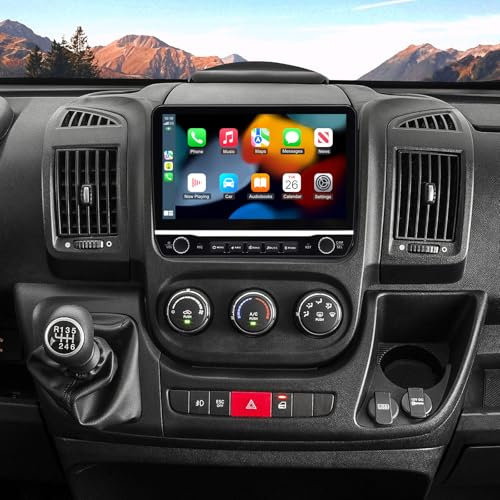 4G+64G Android 14 Car Stereo for Fiat Ducato 3 2006-2023, for Peugeot Boxer 2,for Citroen Jumper 2 with CarPlay Wireless Android Auto 10 2 Din Car Radio Receiver GPS BT FM SWC Backup Camera