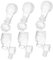 Homoyoyo Carafe en Cristal 50Ml Lot de 6 Bouteilles Transparentes pour Whisky et Vin Accessoires Élégants pour Dégustation à Domicile ou Bar pour Fêtes et Réunions