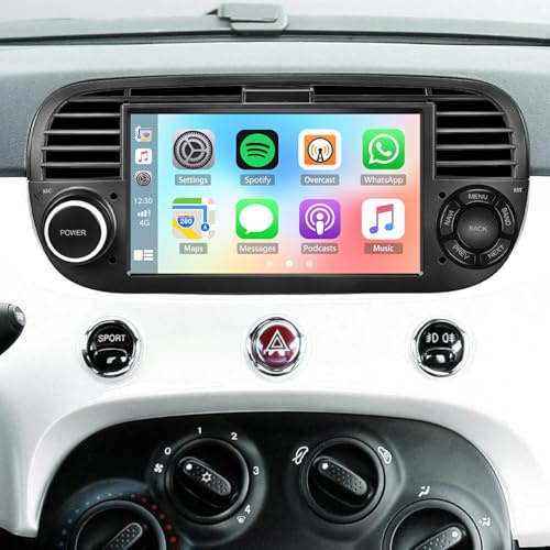 Car Stereo Radio for Fiat 500 2007-2015 Car Carplay GPS Navigation WiFi