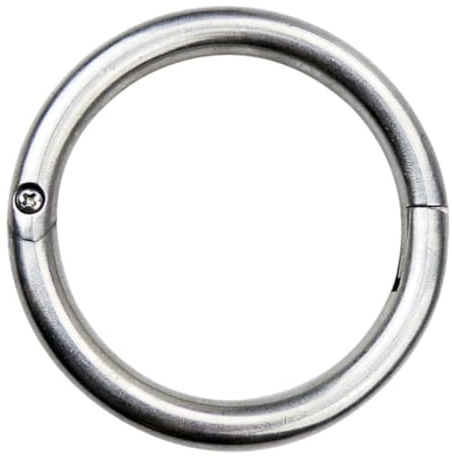 iplusmile 1pezzi Anello Nasale per Bovini in Acciaio Inossidabile per Allevamento Bestiame Utensile di Trazione per Mucca Medium