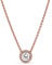 PANDORA Halskette mit Rundem Funkelndem Strahlenkranz in 14 Karat rosévergoldeter Metalllegierung Timeless Collection