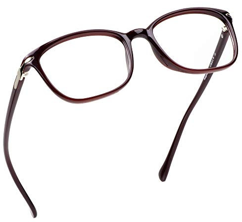 LifeArt | Brille mit Blaulichtfilter, Computer-, Lese- und Gaming-Brille für Frauen und Männer, Blendschutz (Dunkelrot, keine Vergrößerung)
