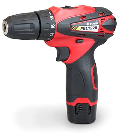 Trapano avvitatore a batteria da 12 V, reversibile ed elettronico, PBL 122 BK