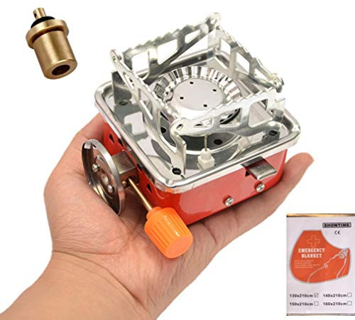 Bruciatore a gas piccolo fornello a gas, campeggio, stufa all'aperto, stufa a gas, portatile, stufa da campeggio, stufa a gas portatile (13000 BTU/H)