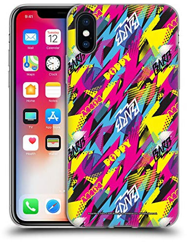 Head Case Designs Offizielle Trolls World Tour Pop Rock Muster Gemischt Soft Gel Handyhülle Hülle kompatibel mit Apple iPhone X/iPhone XS