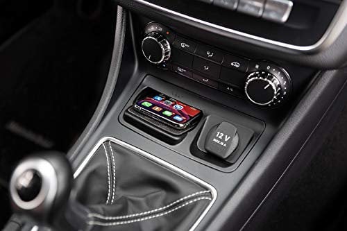 INBAY 10W Handyhalterung Auto Ablagefach Induktiv/Kabellos passend für Mercedes A-Klasse (W176), CLA Coupé (C117), CLA Shooting Brake (X117), GLA (X156) - Autohalterung Zubehör Innenraum - Qi