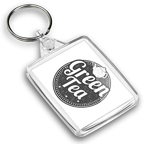 Destination Vinyl ltd 1 x Photo Keyring - Tea Healthy Organic Tea Cup |Keychain|Keyring|Charm| #40123