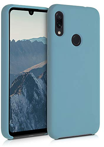 kwmobile Hülle kompatibel mit Xiaomi Redmi Note 7 / Note 7 Pro Hülle - Silikon Handy Case - Handyhülle weiche Oberfläche - kabelloses Laden - Antique Stone