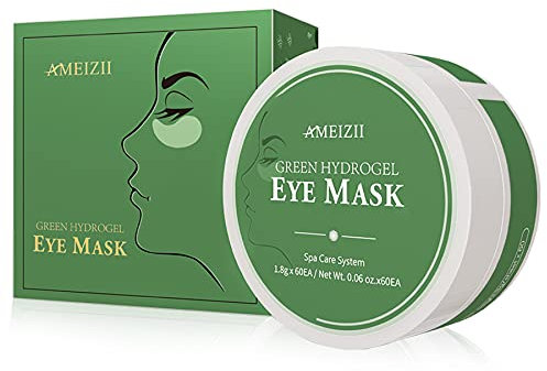 Augenpads mit Hyaluron - Augenmaske - Eye Mask - Anti Aging Kollagen Gel - Augen-Pads - Anti-Falten – Feuchtigkeits-spendend – Anti-Age – gegen Augenringe I 60 Stück - Variante: Green Hydrogel
