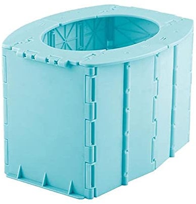 VALINK Outdoor Toilet, Portable Folding Toilet Foldable Toilet Potty Convenience Bucket Toilet for Camping Hiking Travel