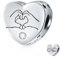 Ich liebe Sie Herz in Ihren Händen Geste Charms, passt Pandora Valentinstag Armband, 925 Sterling Silber Infinity I Love You Heart Perlen mit Openwork Stern, für Frau/Braut/Paar Geschenk