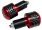 ihreesy Lenkerenden,Motorrad Aluminiumlegierung Lenker Endkappen Stecker Motorrad Lenkerenden Fahrrad Endstopfen Stecker Kompatibel für Innendurchmesser 1,3cm Lenker,Rot
