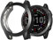 kwmobile Carcasa Compatible con Garmin Fenix 7X - Funda para Pantalla de smartwatch - Negro/Plata