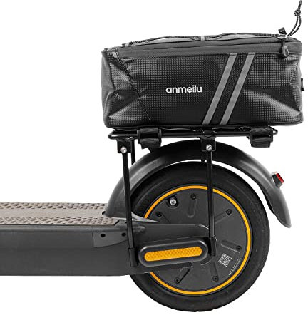 MotuTech Wasserdichte Gepäckträgertasche für Scooter Fahrrad für Xiaomi M365 1S Pro 2 Mi 3 Elektroroller Aufbewahrungstasche hinten mit wasserdichter Hülle
