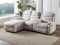 Vente-unique-Ecksofa Relaxsofa - Ecke Links - Stoff - Beige - Macedonia