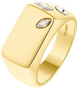 NOELANI Ring 925 Sterling Silber Damen Ringe, mit Zirkonia synth., Gold, Kommt in Schmuck Geschenk Box, 2036091